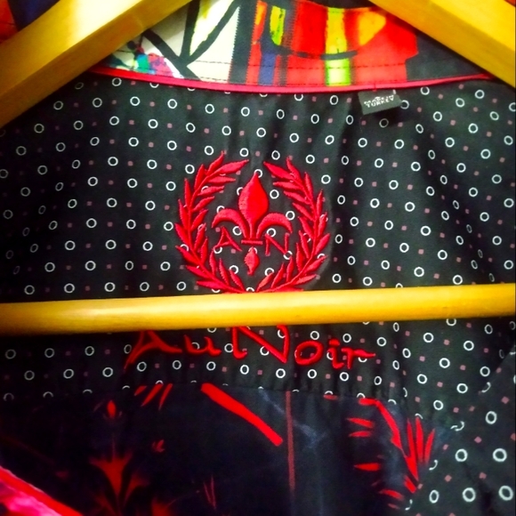 Au Noir men's chemise/long sleeve casual dress shirt - Picture 2 of 6